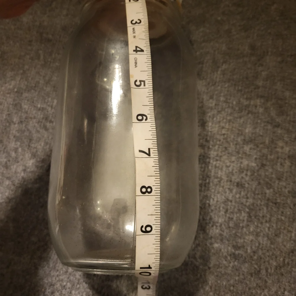 HOLIDAY Glass storage jar.  CHRISTMAS TREE TOP.  HINGED